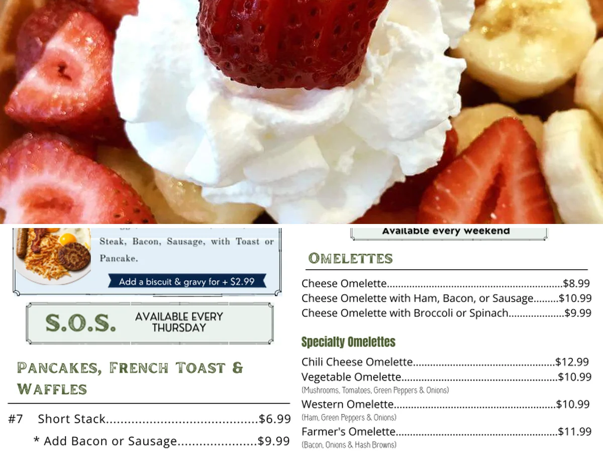 Classic diner meals, all day