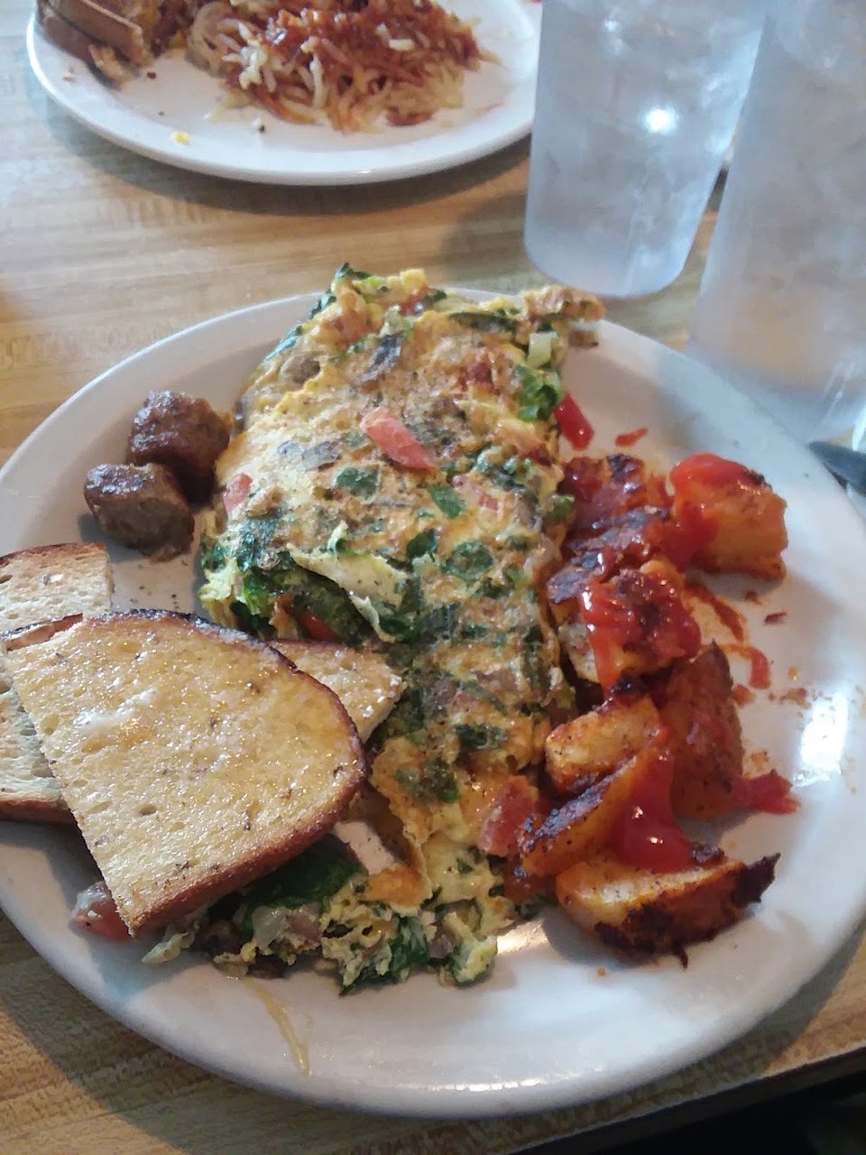 Spinach Veggie Omelette